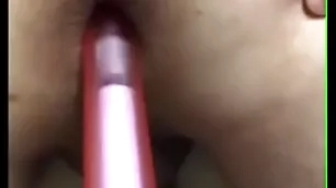 Asstoying with vibrator